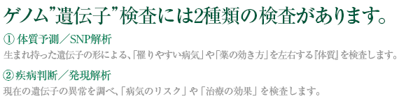 これから、予防医療はゲノムドクターにまかせる時代になりました。遺伝子検査による”がん超早期リスク評価”